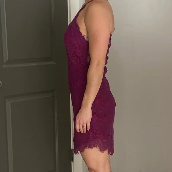 Free people purple lace mini dress - Picture 8 of 12